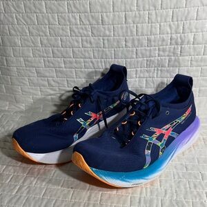 ASICS Gel-Nimbus 25 Lite-Show running shoes in a blue and purple NO INSOLES